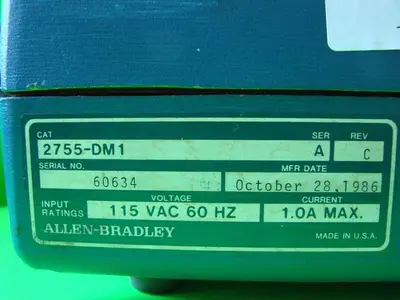 USED ALLEN BRADLEY 2755-DM1 SER A