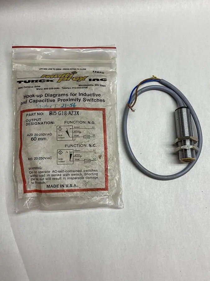 New | in-Stock TURCK B15-G18-AZ3X Sensors | Surplus Asset Holdings #1206620