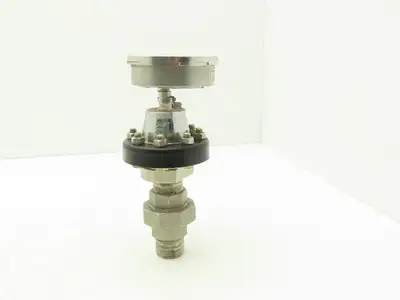 Ashcroft C1215 Type 101 Threaded Diaphragm Seal With 0-60psi Guage 1" NPT