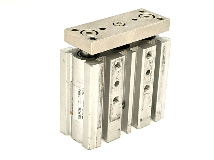 Used SMC COMPACT GUIDE CYLINDER Misc Industrial Equipment | Maverick Industrial Sales #1115245