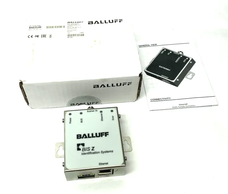New | in-Stock Balluff Ethernet HF Communication Module, (13.56 MHz) BIS Z-GW-001-TCP PLC Input & Output Michigan US | Maverick Industrial Sales #1401993