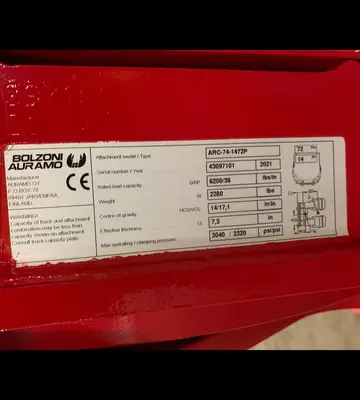 Used 2021 BOLZONI AURAMO ARC-74-1472P Forklift Attachments Pennsylvania US | Global Equipment International, LLC #927139