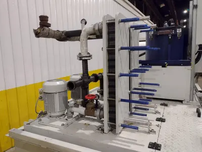 30 GPM ZYKLOMAT MODEL #AKBF-R CONTINUOUS FILTER COOLANT SYSTEM, WITH DRAG-OUT & TURBO-HKS CENTRIFUGE SEPERATOR: YOBRO #24734