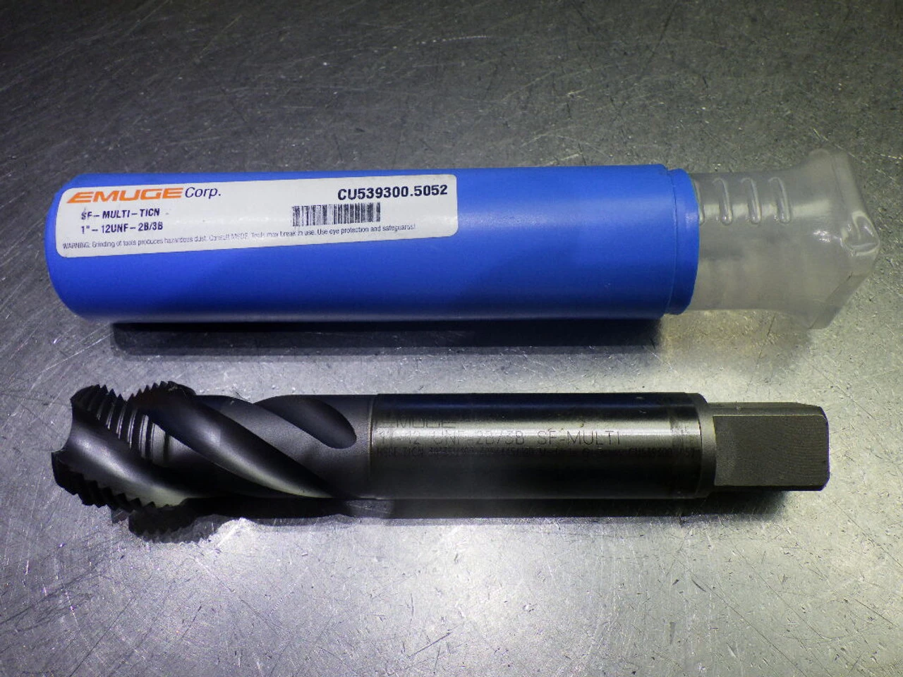 Emuge 1-12 UNF 2B/3B 4 Flute HSS SF Bottom Tap .60" Shank CU539300.5052 (LOC1298B)