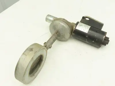 Krom Schroder MB 7NQ3  4" Wafer Butterfly Valve w/Solenoid Actuator 120VAC DN100