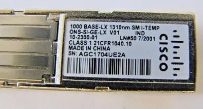 Lot of 2 Cisco ONS-SI-GE-LX Gigabit 1000 Base-LX Optical Transceiver