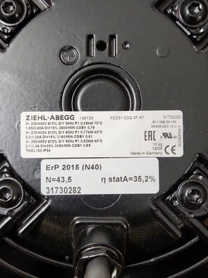 NEW Ziehl-Abegg 31730282