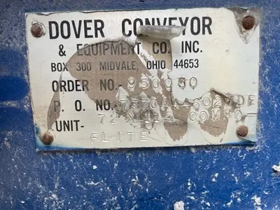 72” wide Dover Inground Conveyor