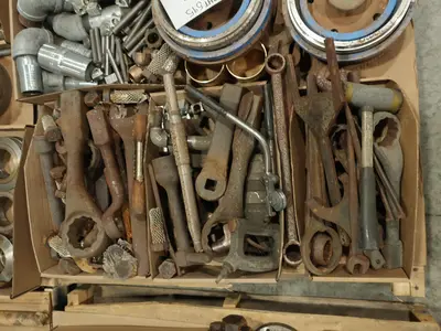 4 PALLETS OF ASSORTED STEEL, VALVE REPLACEMENT PARTS, AND PUMP PARTS