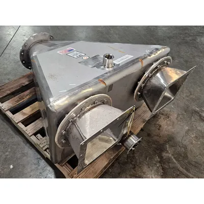 Used SFI 6 Cu/Ft Stainless Steel Enclosed Venting Hopper