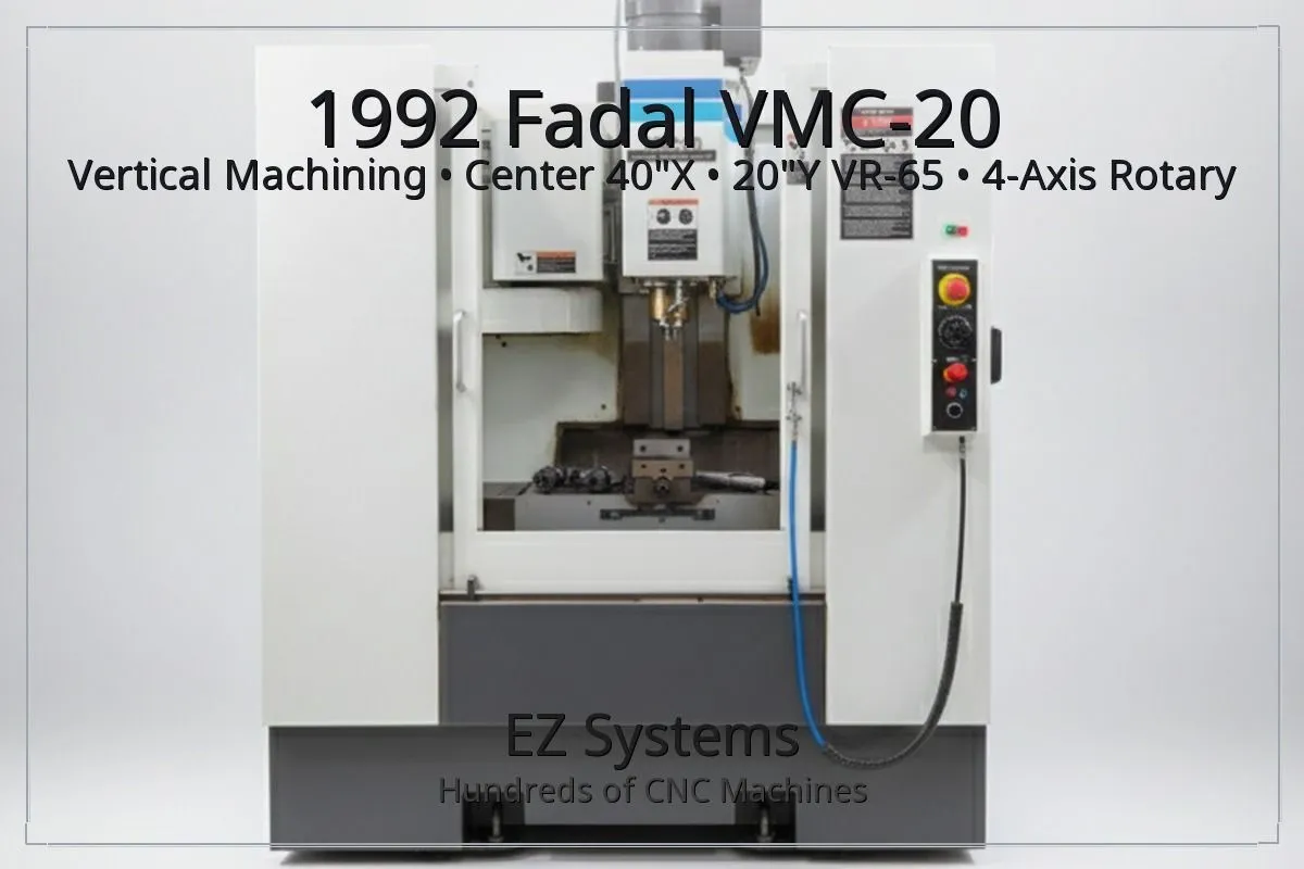 Used FADAL VMC-20 Vertical Machining Centers California US | [EZ] EZ Systems #1290059