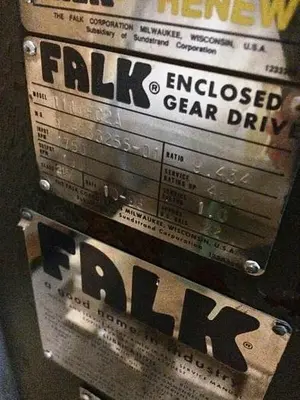 Falk Gear Reducer 468 Hp Ratio: 9.434