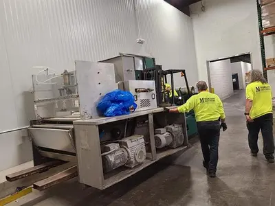 APV 48" TWO ROLL EXTRUDER WITH ULTRASONIC GUILLOTINE CUTTER