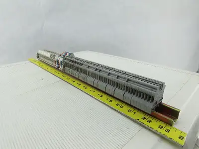 Connectwell CTS2.5UN Terminal Blocks 800V 32A 22-12 Awg DIN Rail Misc Lot of 86