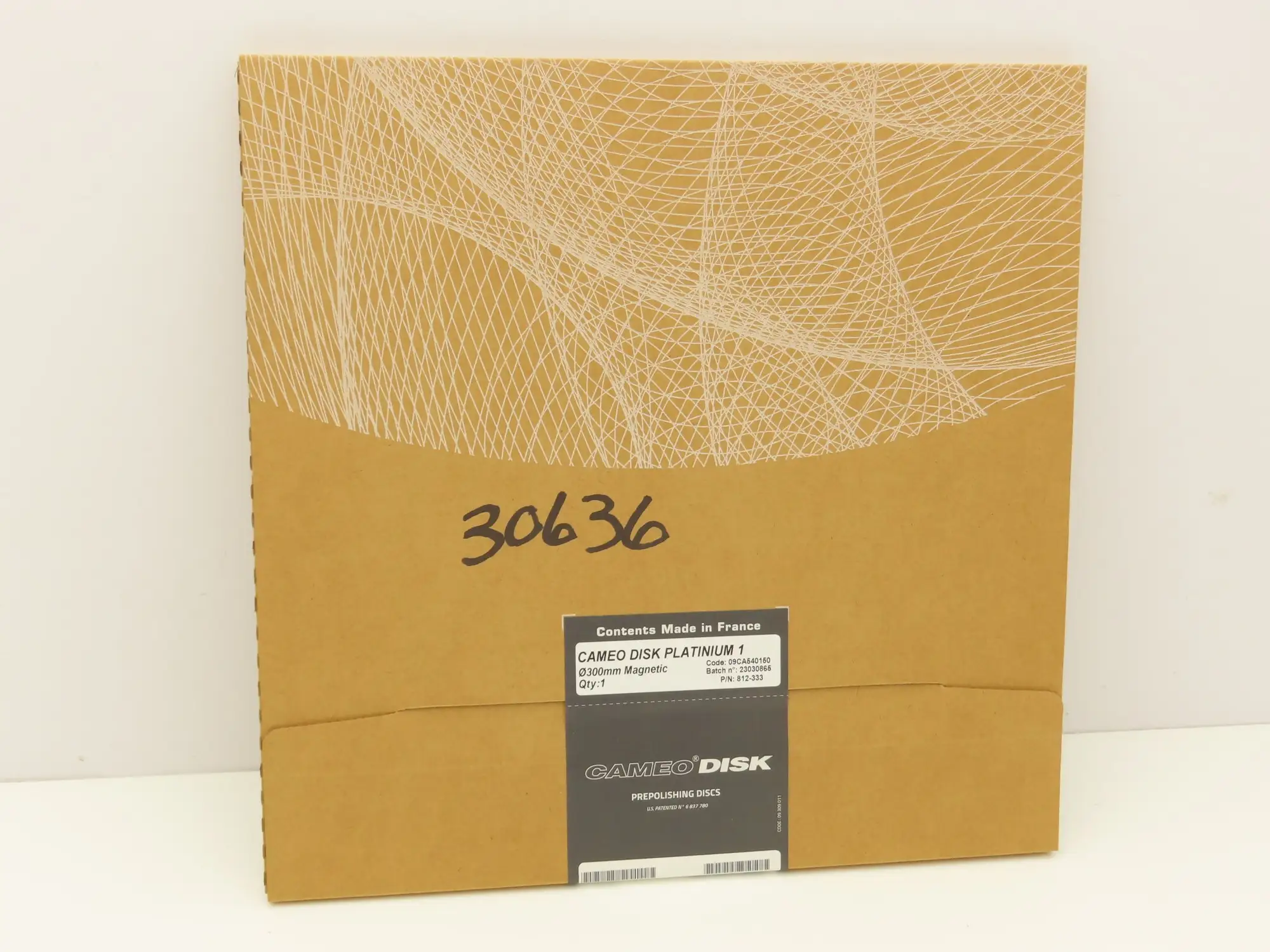 LECO 812-333 CAMEODISK Platinum 1 Prepolishing Disc 300mm Diameter Magnetic
