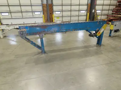 New London Engineering 7.5"x12' Plastic Roller Belt Accumulating Conveyor 30 FPM
