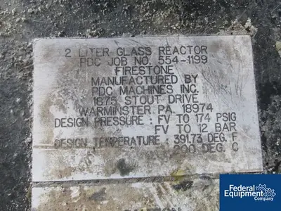 USED PDC 2 Liter PDC Glass Reactor, 174#