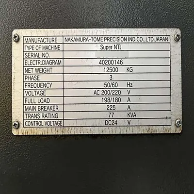 USED 2003 NAKAMURA-TOME SUPER NTJ