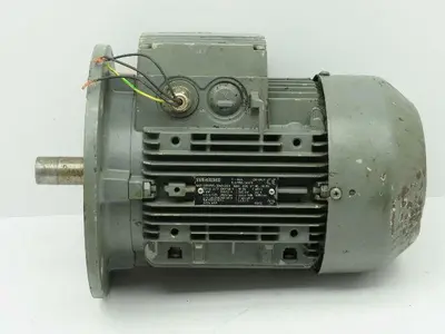 Siemens 1LA7106-2AA11 Motor 3-3.45 KW 50-60Hz 2895-3495 RPM 3PH