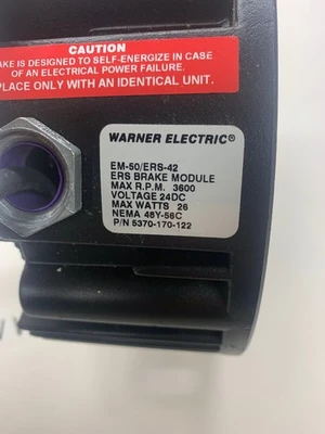 NEW WARNER ELECTRIC 5370-170-122