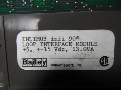 Bailey Controls INLIM03 infi 90 Loop Interface Module Used