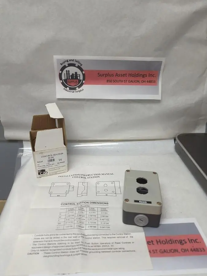 New | in-Stock SHAMROCK CONTROLS RC2M RAAS Electrical Boxes | Surplus Asset Holdings #1227657