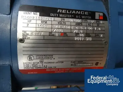 USED IKA IKA Super Dispax Mixer, Model SD41SR, S/S, 2 HP
