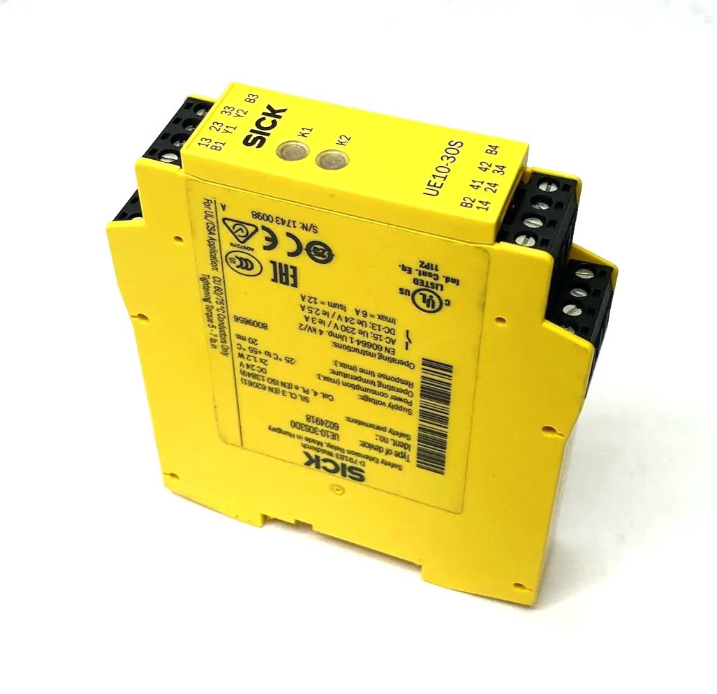 New | in-Stock Sick Safety Relay, Category 4, SIL 3 (IEC 61508) Relays & Switches Michigan US | Maverick Industrial Sales #1402124