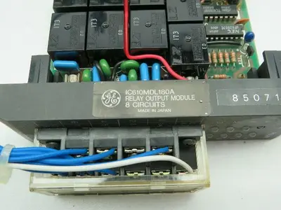 General Electric IC610CH120A Programmable Controller 10 Slot Rack With Cards