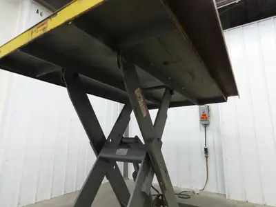 Pentalift 7P484 4000lbs Hydraulic Scissor Lift Table 48" Travel 88x60" Top 3Ph