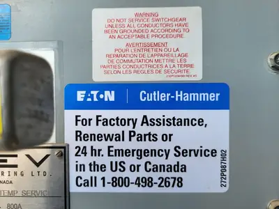 Power Distribution Center (PDC), 1600A Main, 2-400A & 4-100A