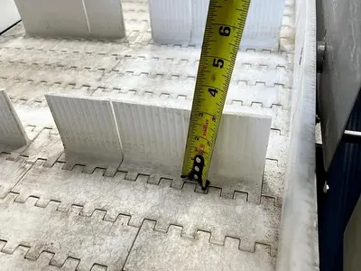 Used Belt Conveyor, 24’’ Wide X 192’’ Long, Cleated Belt 🔴 Liquidation Sale – All Offers Considered