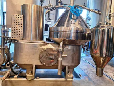 CSSC RPDB 205VC-01B beer clarifier skid, 316SS.