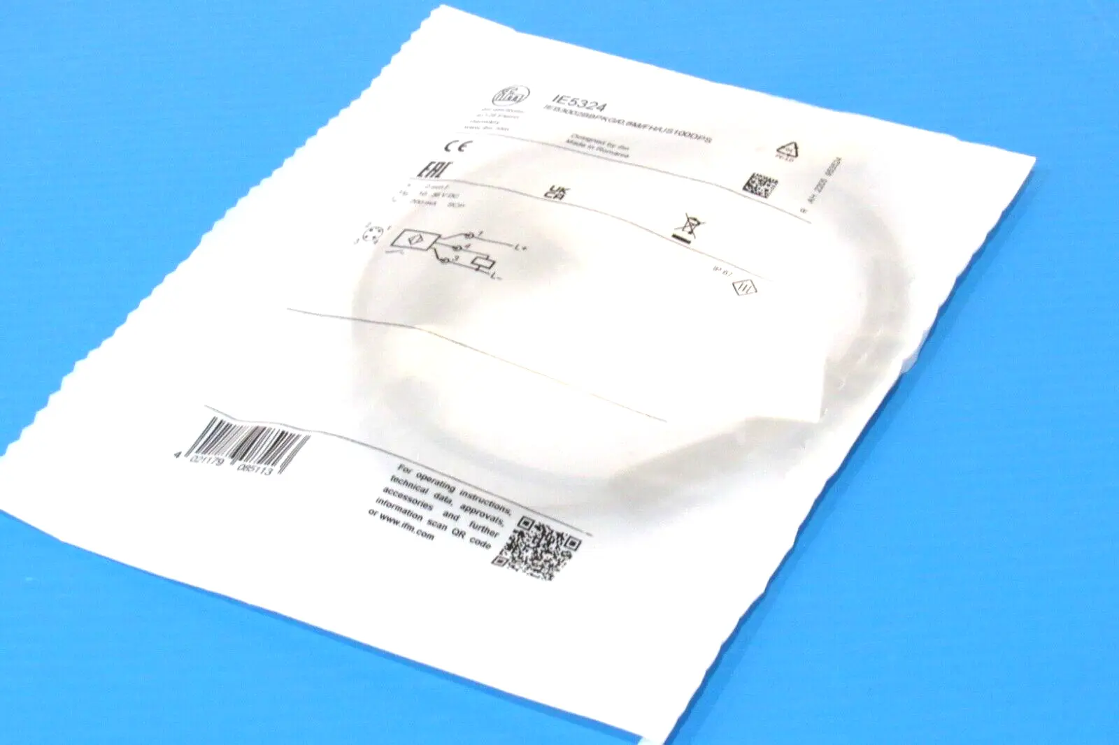 NEW IFM EFECTOR IEB3002BBPKG/0,8M/FH/US100DPS SENSOR IE5324