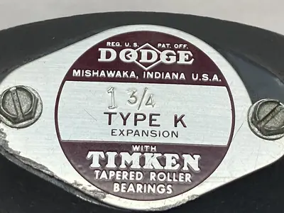 New | in-Stock DODGE 1-3/4" TYPE K Industrial Controls Ohio US | Surplus Asset Holdings #1242676