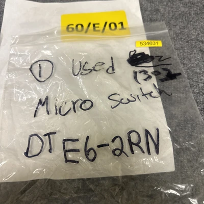 Used Micro-Switch DTE6-2RN Relays & Switches California US | Davliegogo LLC #1708235