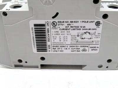NEW 2 PCS. ALLEN BRADLEY 1489-A1C050 CIRCUIT BREAKER SERIES A 1489A1C050