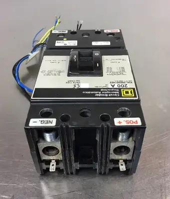 Square D KAL 2 pole 200A 600V KAL262001422 Circuit Breaker 4E-3