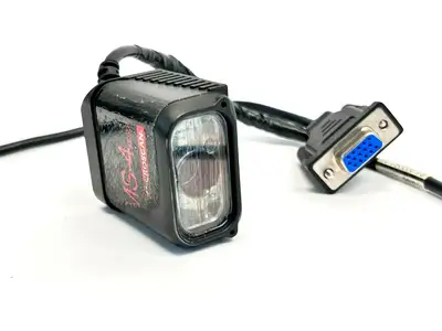 USED MICROSCAN IMAGER FIXED MOUNT BARCODE SCANNER DAMAGED CABLE