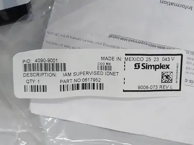 USED SIMPLEX 0617952