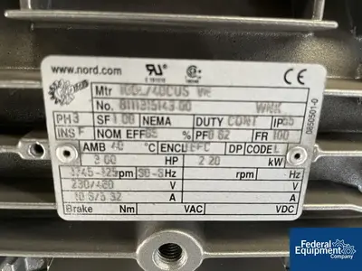 USED Feldmeier 80 Liter Feldmeier Receiver, 316L S/S, 14.9#