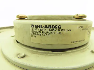 Ziehl-Abegg MK085-4EK.07.R Centrifugal Blower Fan Backward-Curved 12.5" 115V 1PH