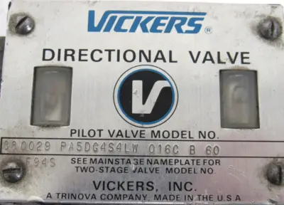 NEW VICKERS PA5DG4S4LW-016C-B-60 CONTROL VALVE 880029 PA5DG4S4LW016CB60