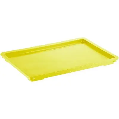 18" x 26" White - Red - Green - Blue - Yellow - Blue Heavy-Duty Polypropylene Dough Proofing Box Lid