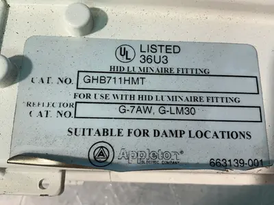 Used 2004 APPLETON ELECTRIC COMPANY GHB711HMT Lighting Ohio US | HGR 24 #1478132