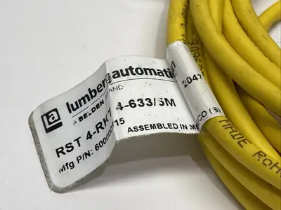 Lumberg Automation RST 4-RKT 4-633/5M Actuator Sensor Cable M/F M12 4-Pin 5m