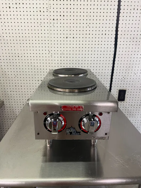 Used Star Used Star 502FF 2 Burner Countertop Range with Solid Burners - 208V 1Ph Commercial Ranges Illinois US | Falcon Restaurant Supply #1375575