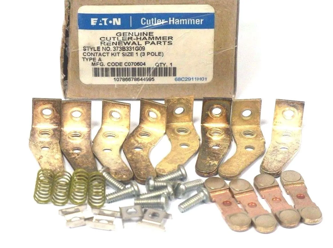 NEW CUTLER HAMMER 373B331G09 CONTACT KIT SIZE 1