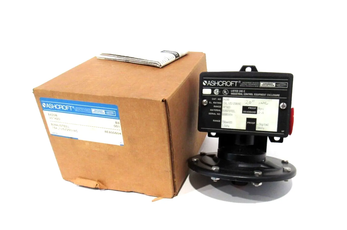 NEW ASHCROFT B420B PRESSURE SWTCH