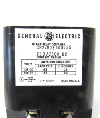 NEW GENERAL ELECTRIC CR2790E100J25 RELAY